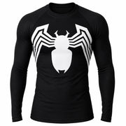 T-shirt de compression Spider Symbiote manches longues design intégral - Gym Arc