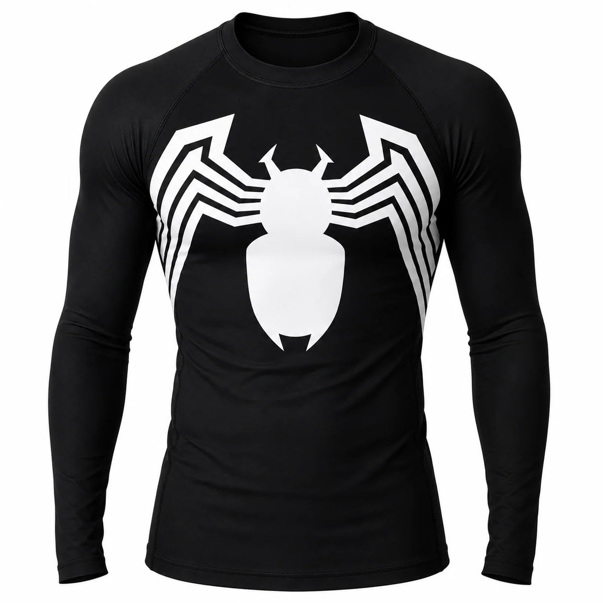 T-shirt de compression Spider Symbiote manches longues design intégral - Gym Arc