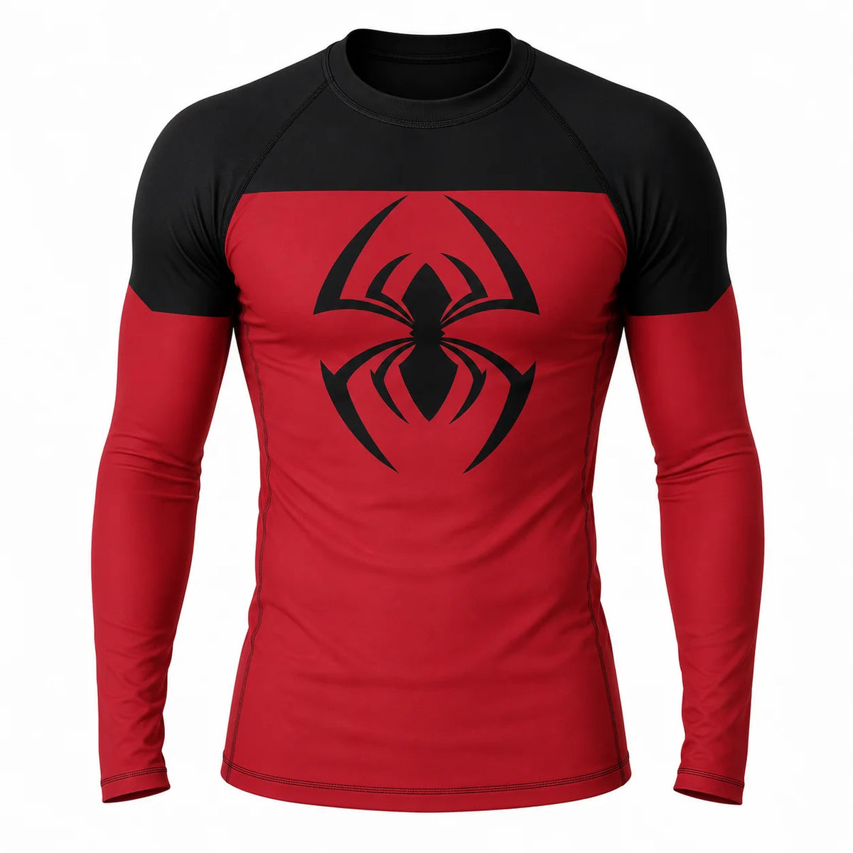 T-shirt de compression Spider Kaine Parker manches longues design intégral - Gym Arc
