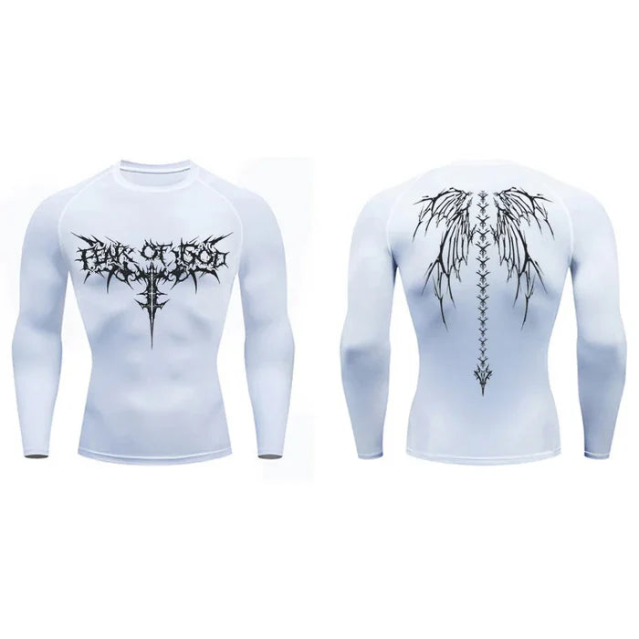 T-shirt de compression Fear Of God manches longues blanc - Gym Arc