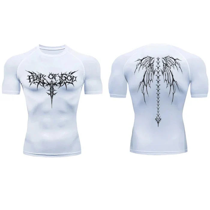 T-shirt de compression Fear Of God manches courtes blanc - Gym Arc