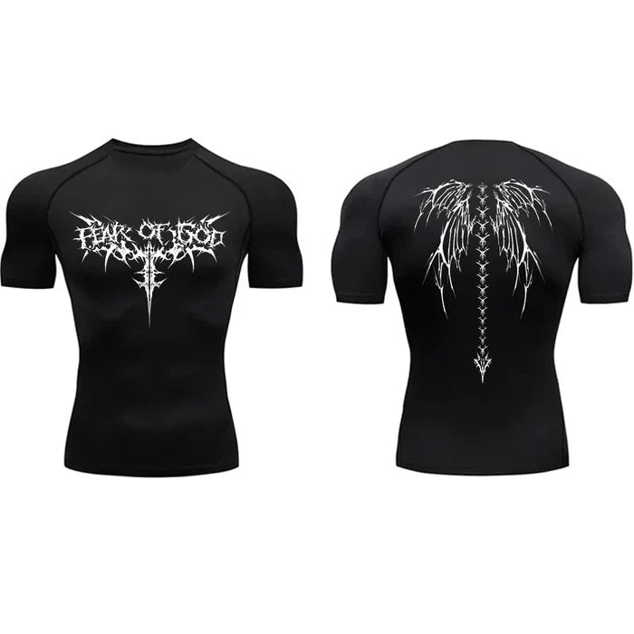T-shirt de compression Fear Of God manches courtes noir - Gym Arc