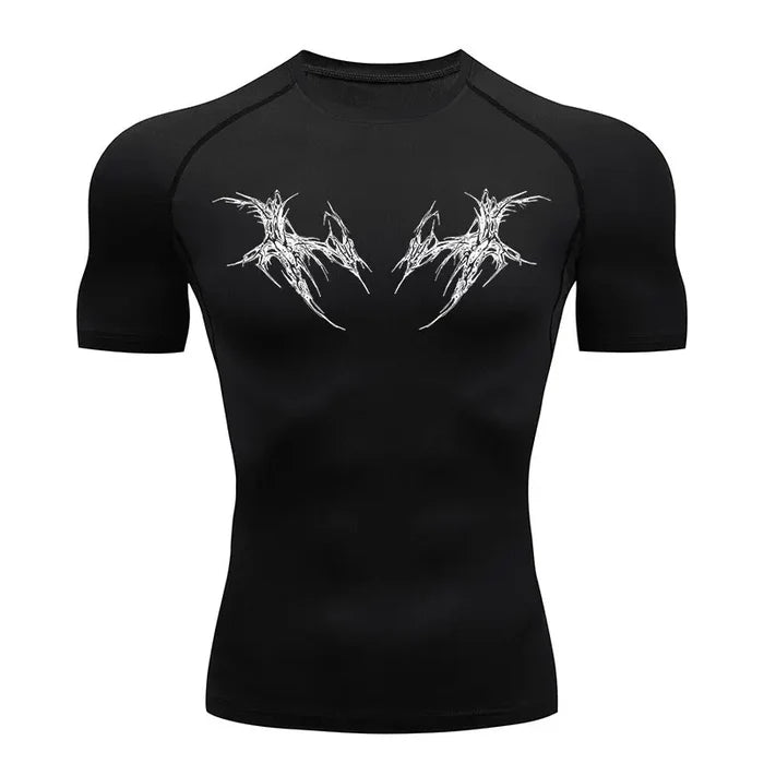 T-shirt de compression Revenant manches courtes homme - Gym Arc