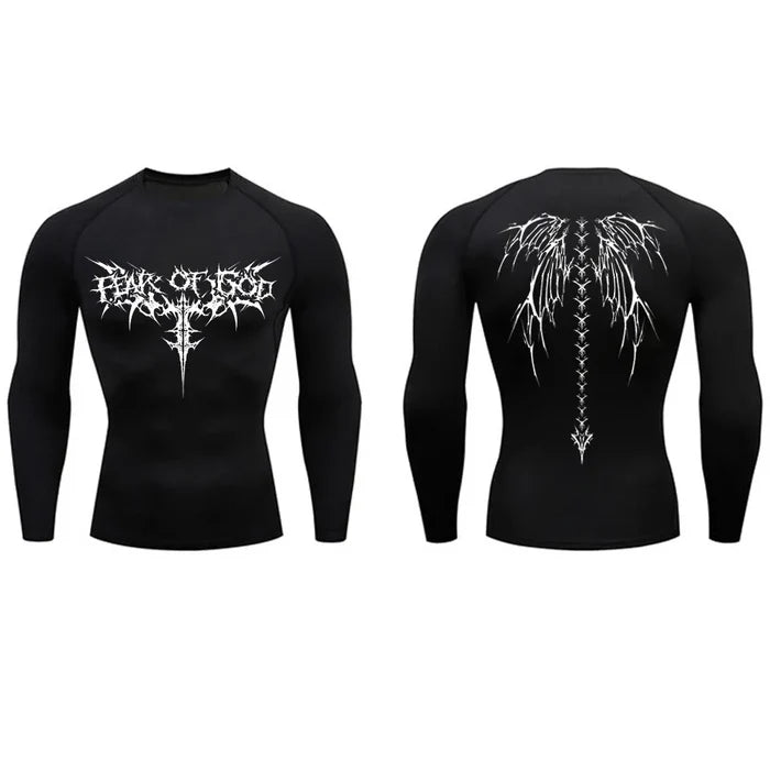 T-shirt de compression Fear Of God manches longues noir - Gym Arc