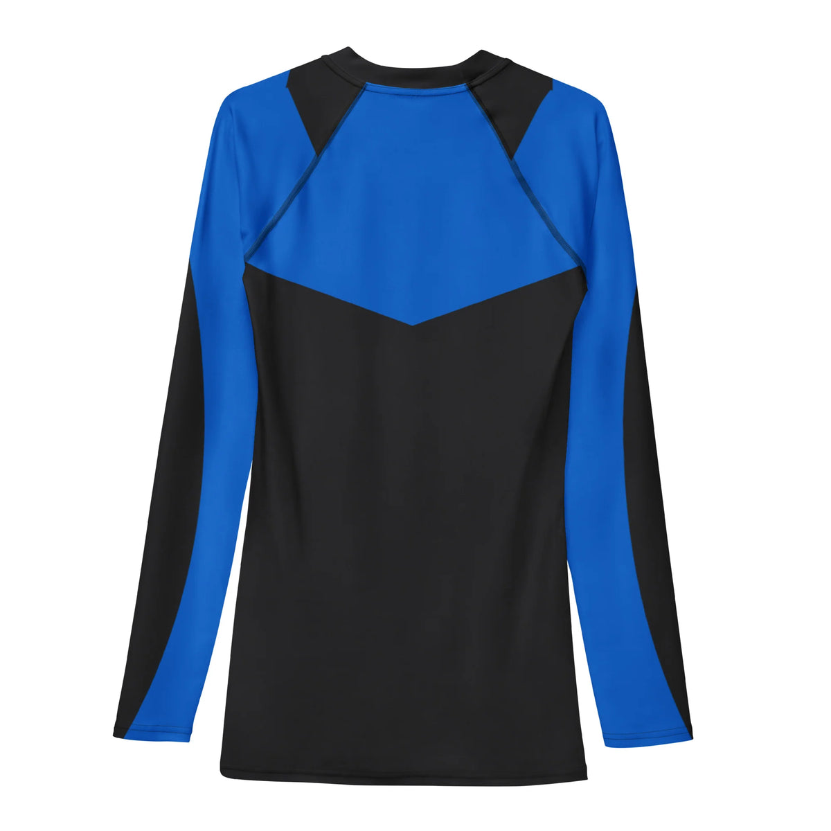 T-shirt de compression Nightwing manches longues design intégral vue de dos - Gym Arc