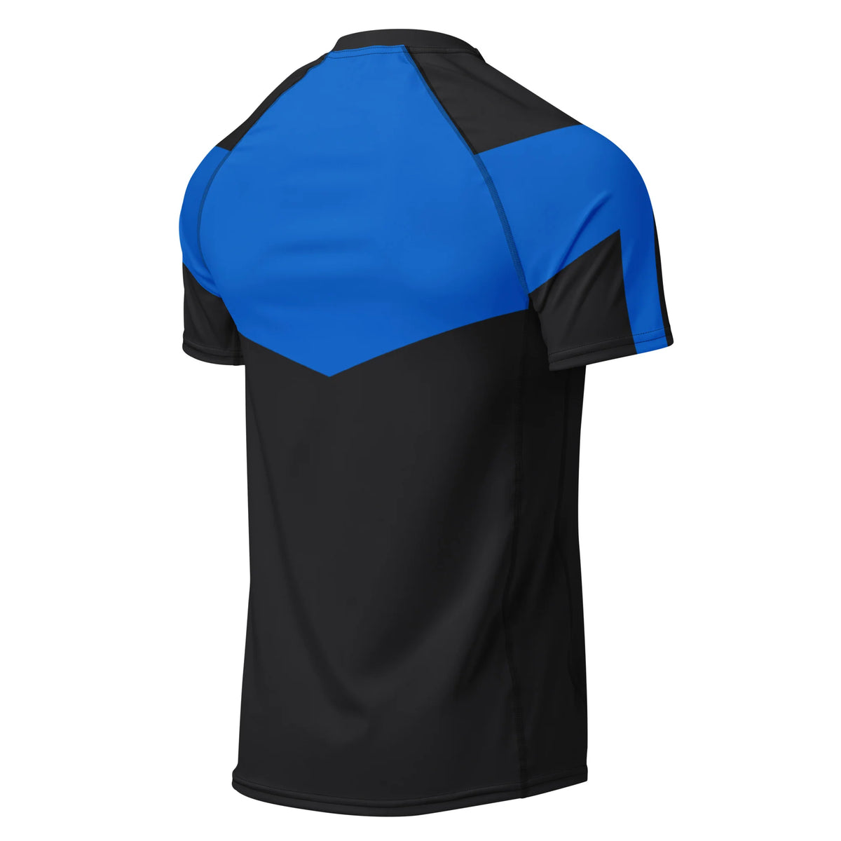 T-shirt de compression Nightwing manches courtes design intégral vue de dos - Gym Arc