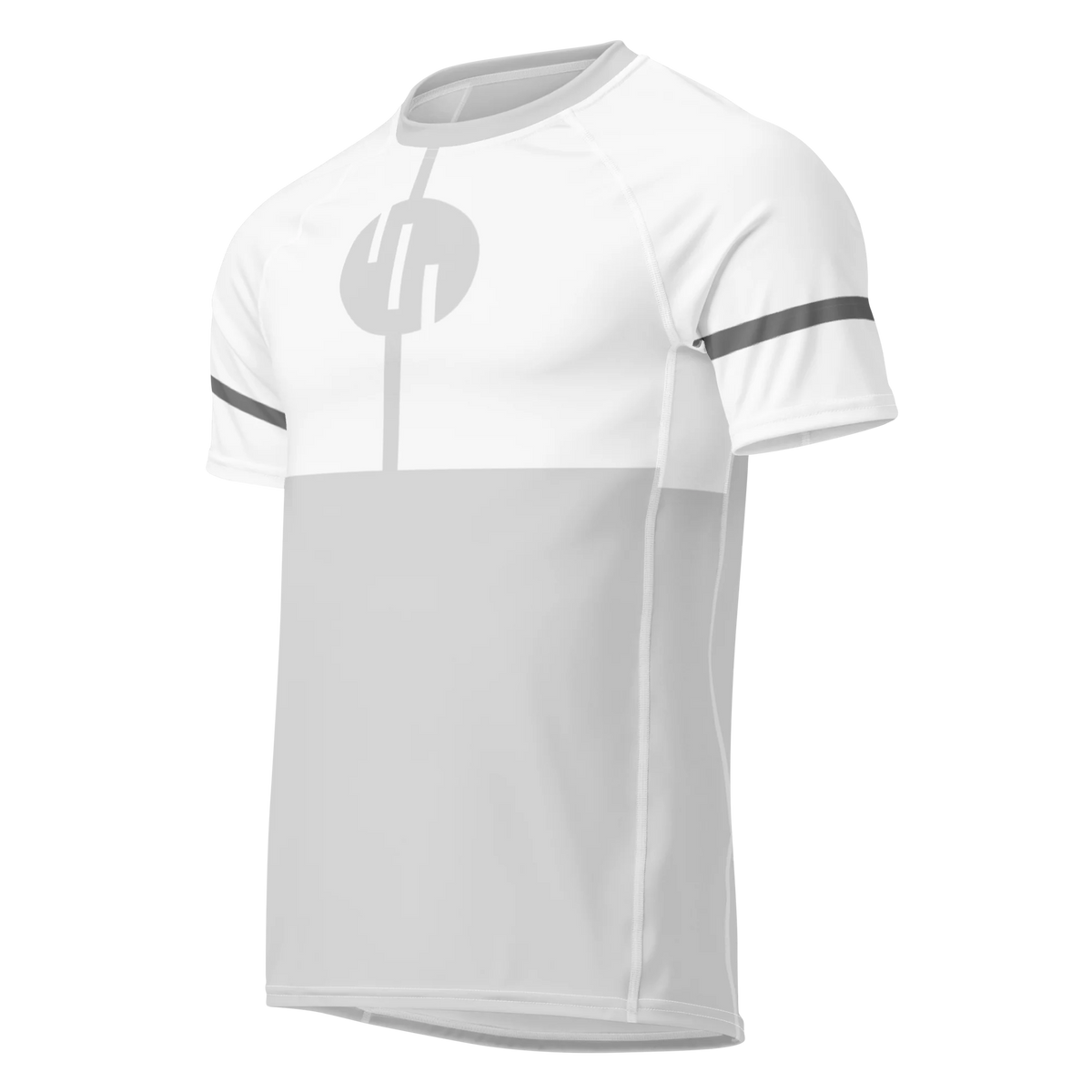 T-shirt de compression Conquest manches courtes design intégral vue de face - Gym Arc