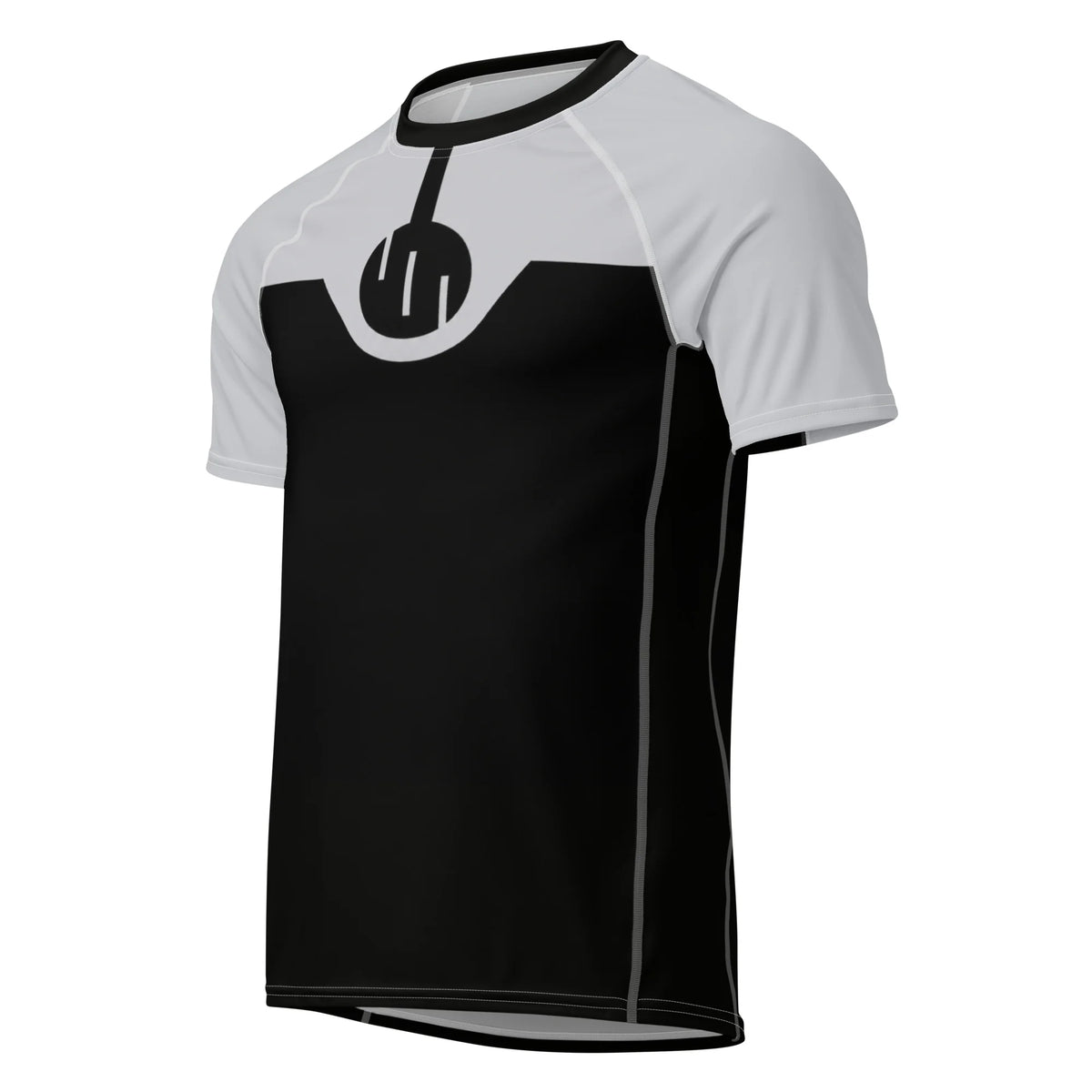T-shirt de compression Thragg Dark manches courtes design intégral vue de face - Gym Arc