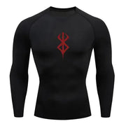 T-shirt de compression Berserk manches longues noir - Gym Arc