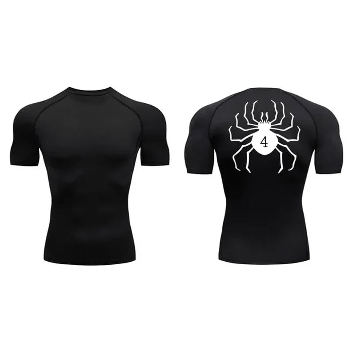 T-shirt de compression Hunter x Hunter manches courtes noir - Gym Arc