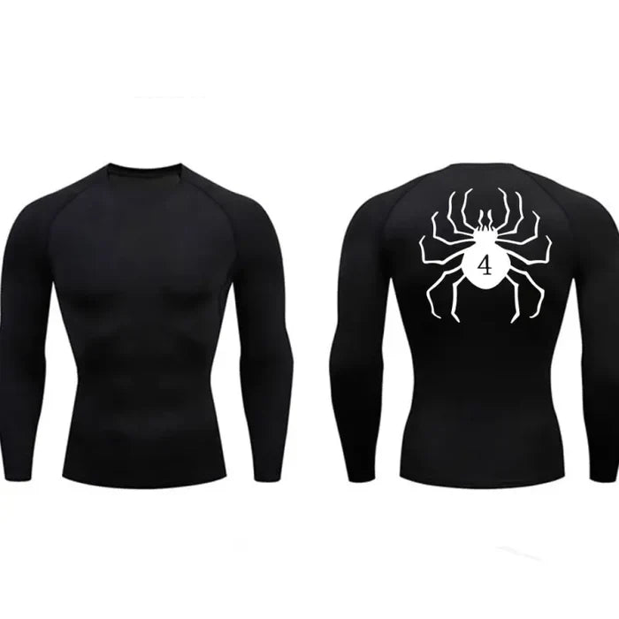 T-shirt de compression Hunter x Hunter manches longues noir - Gym Arc